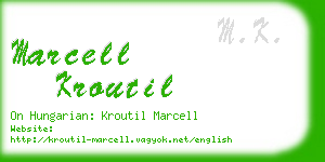 marcell kroutil business card